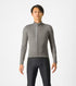 CASTELLI ENTRATA THERMAL JERSEY GUNMETAL GRAY/SILVER GRAY