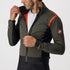 CASTELLI ALPHA RoS 2 JACKET MILITARY GREEN/FIERY RED-SILVE