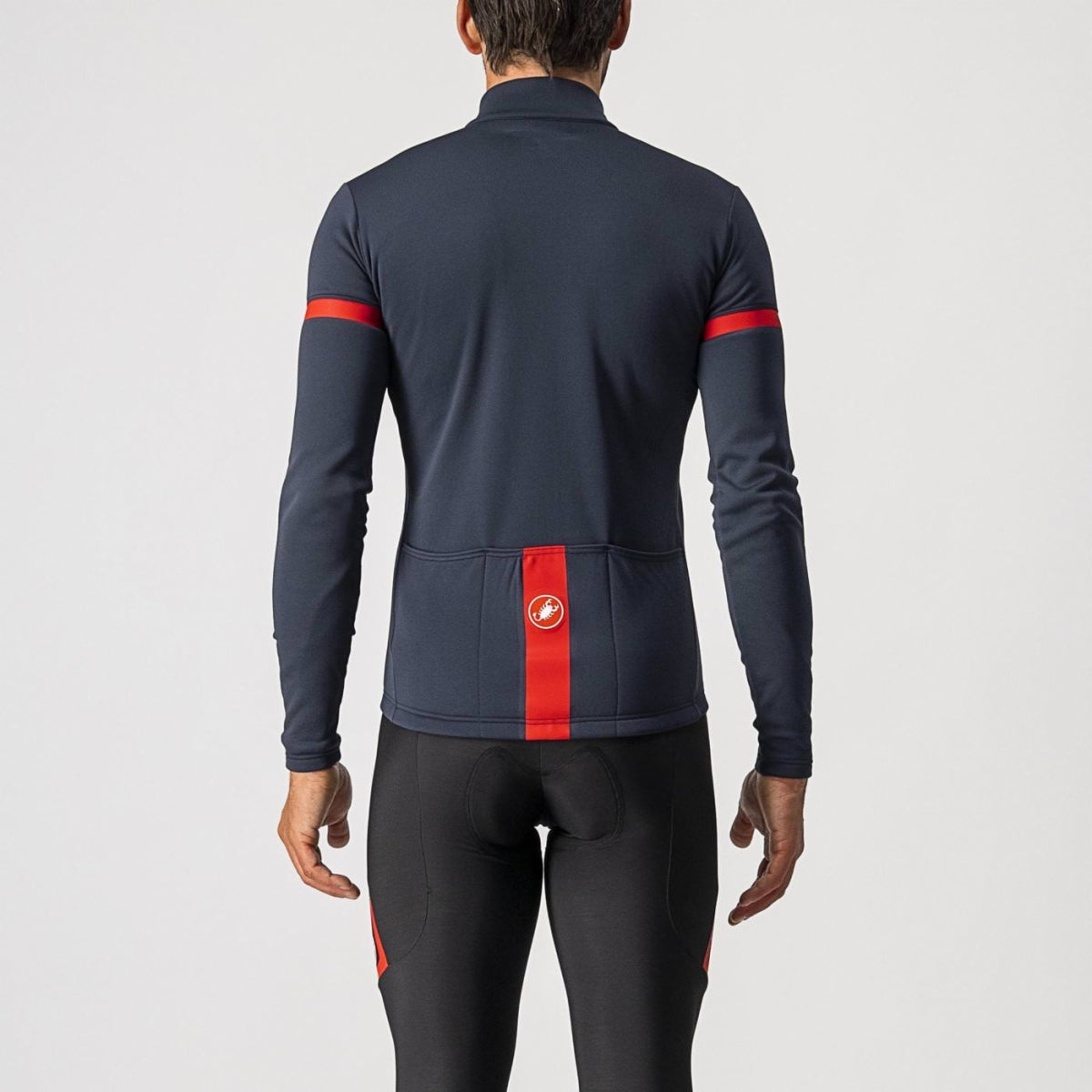CASTELLI FONDO LS JERSEY FZ SAVILE BLUE/RED REFLEX – Ferrobike HK