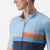 CASTELLI A BLOCCO 單車衫 短袖騎行衣 淺藍色/橙紅色-水藍色