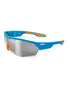 KOO OPEN CUBE Sunglasses Light Blue Orange Ultra White Lenses AsianFit-M